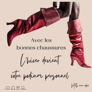 Chaussures chaudes d'hiverr avec robe