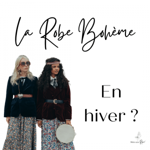 look facile Robe bohème en hiver 