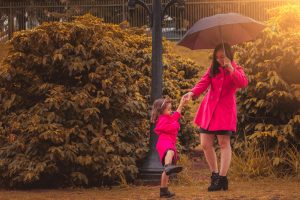 Robe pluie maman femme