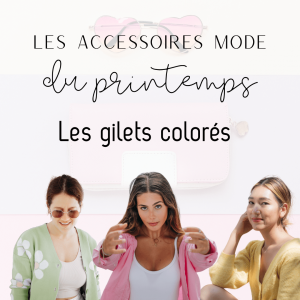 printemps mode le gilet avec une robe tendance