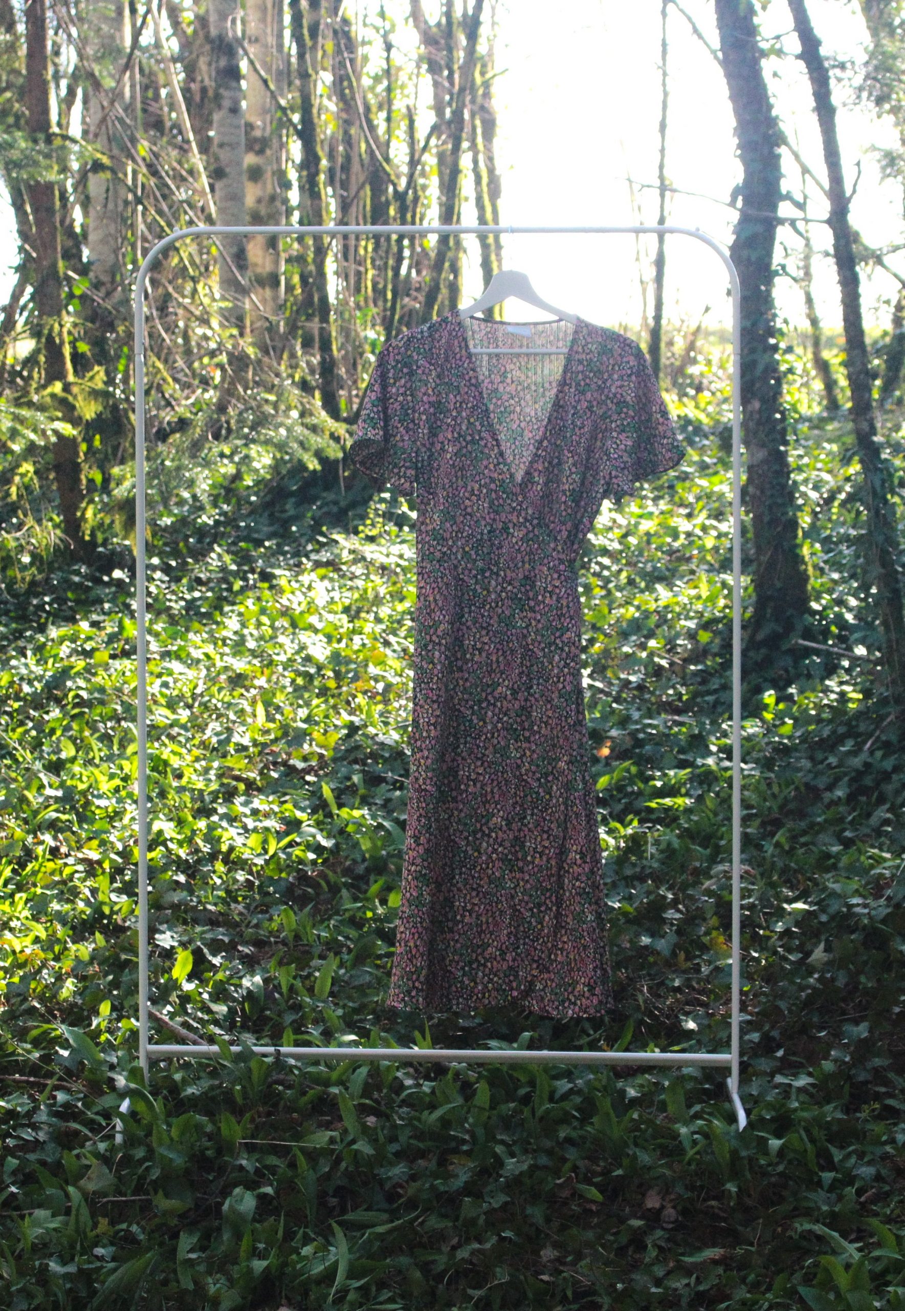 Robe portefeuille fleurie S -36 - 25€