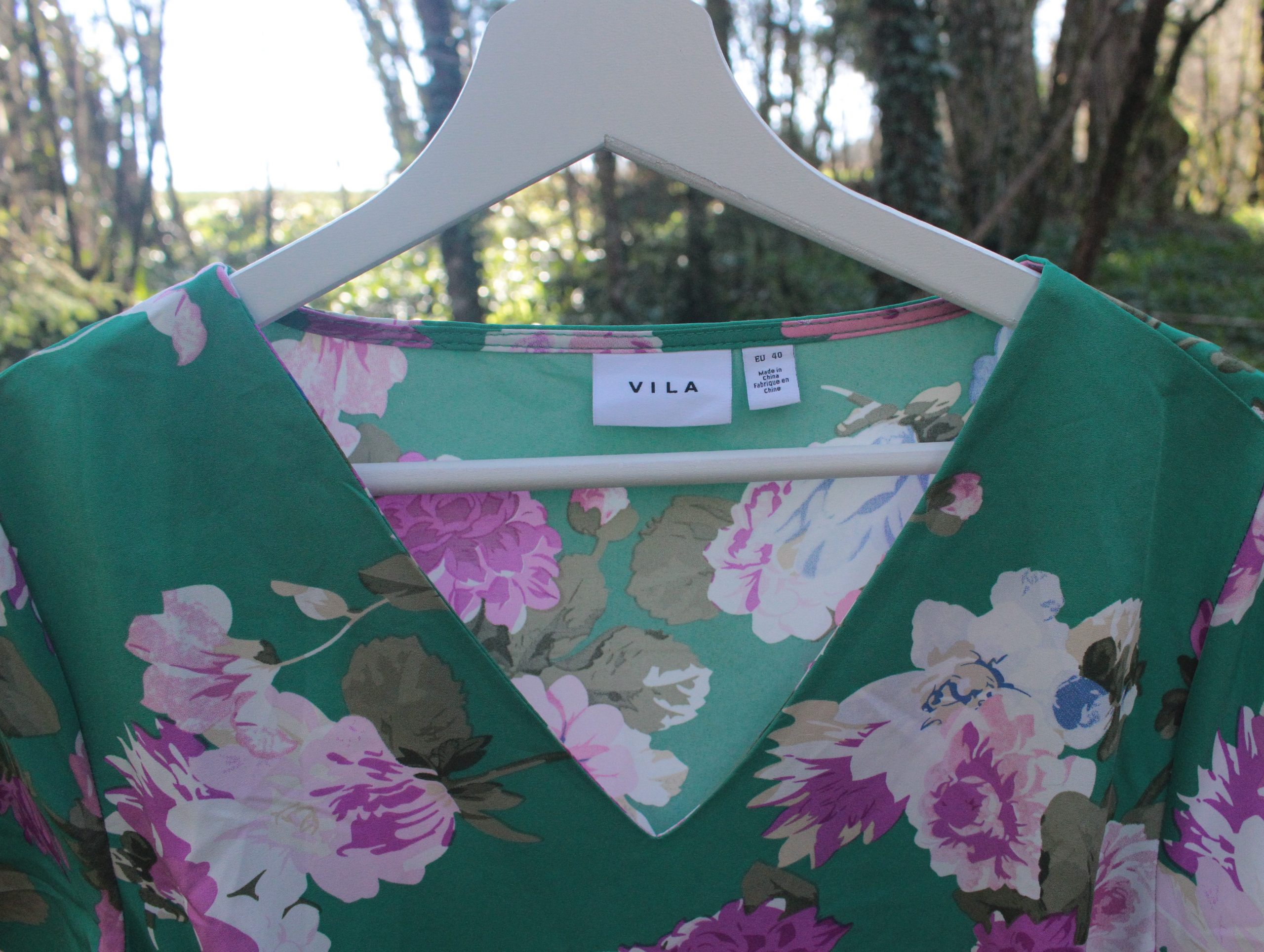 Robe longue fleurie Vila taille L – Image 3