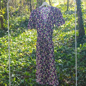 Robe portefeuille fleurie Vila Taille L