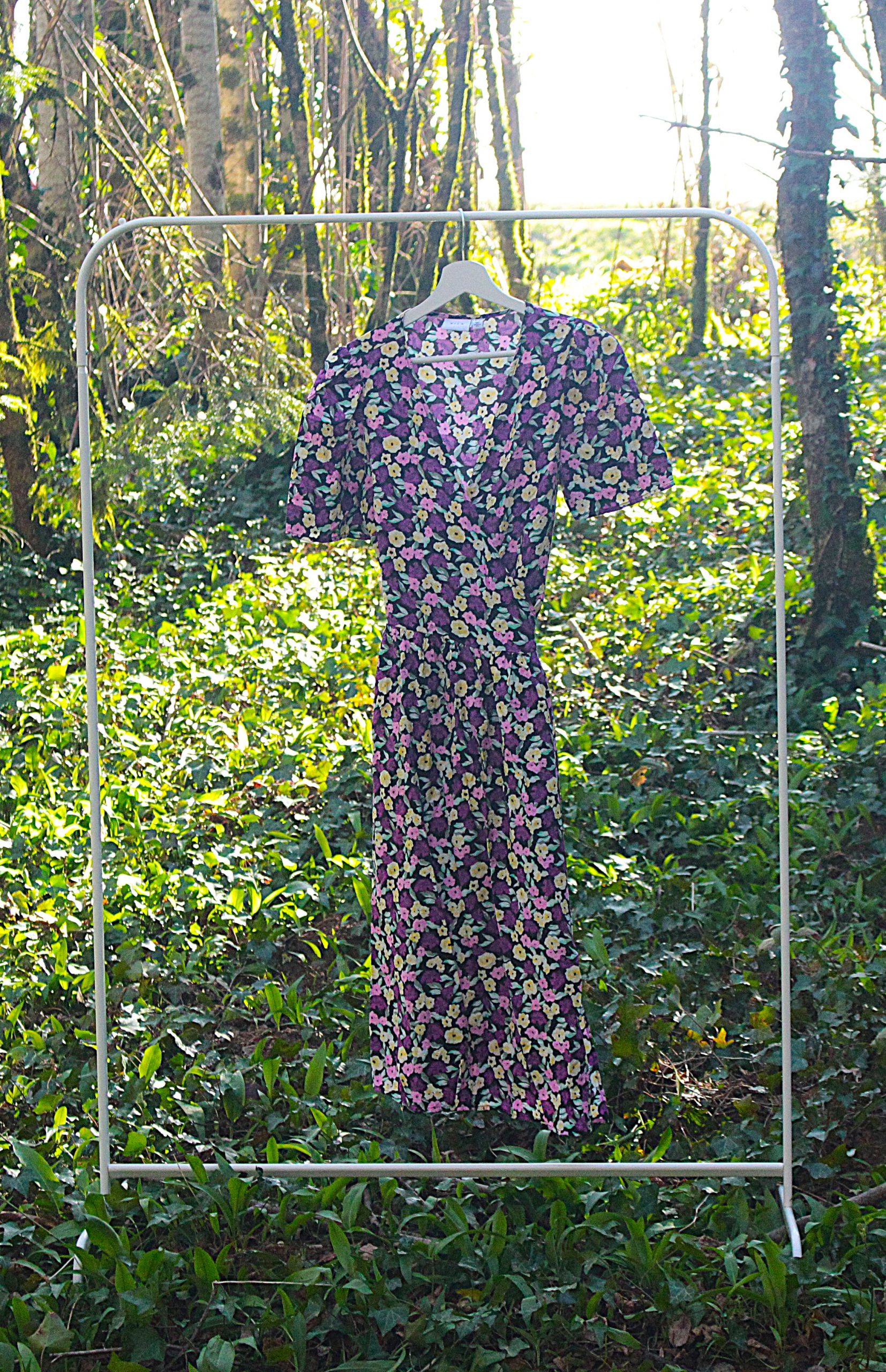 Robe portefeuille fleurie Vila Taille L