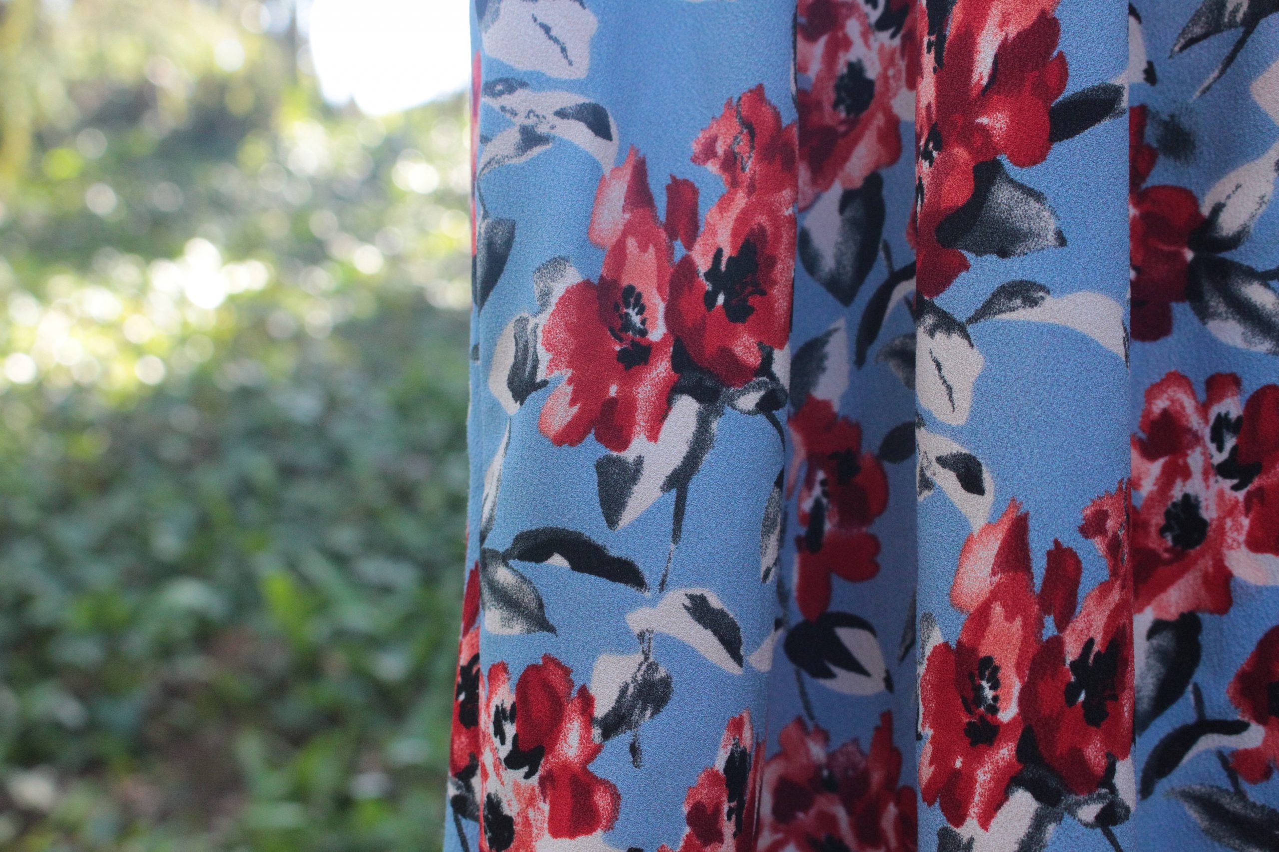 Robe longue empire bleue fleurie Jacqueline de Yong Taille XL – Image 2