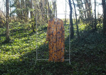 Robe chemise voile jaune fleurie - Kiabi + jupon - Taille XXXL