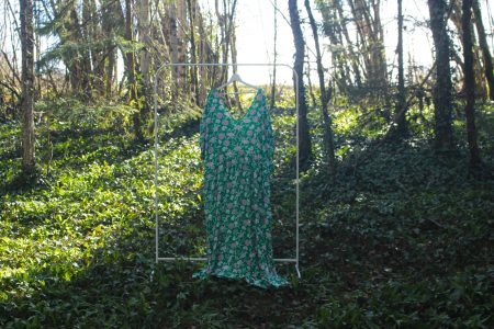 Robe fluide grande taille verte fleurie - Kiabi - Taille XXXL