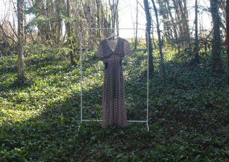 Robe longue voile fleurie - Majolica - Taille S