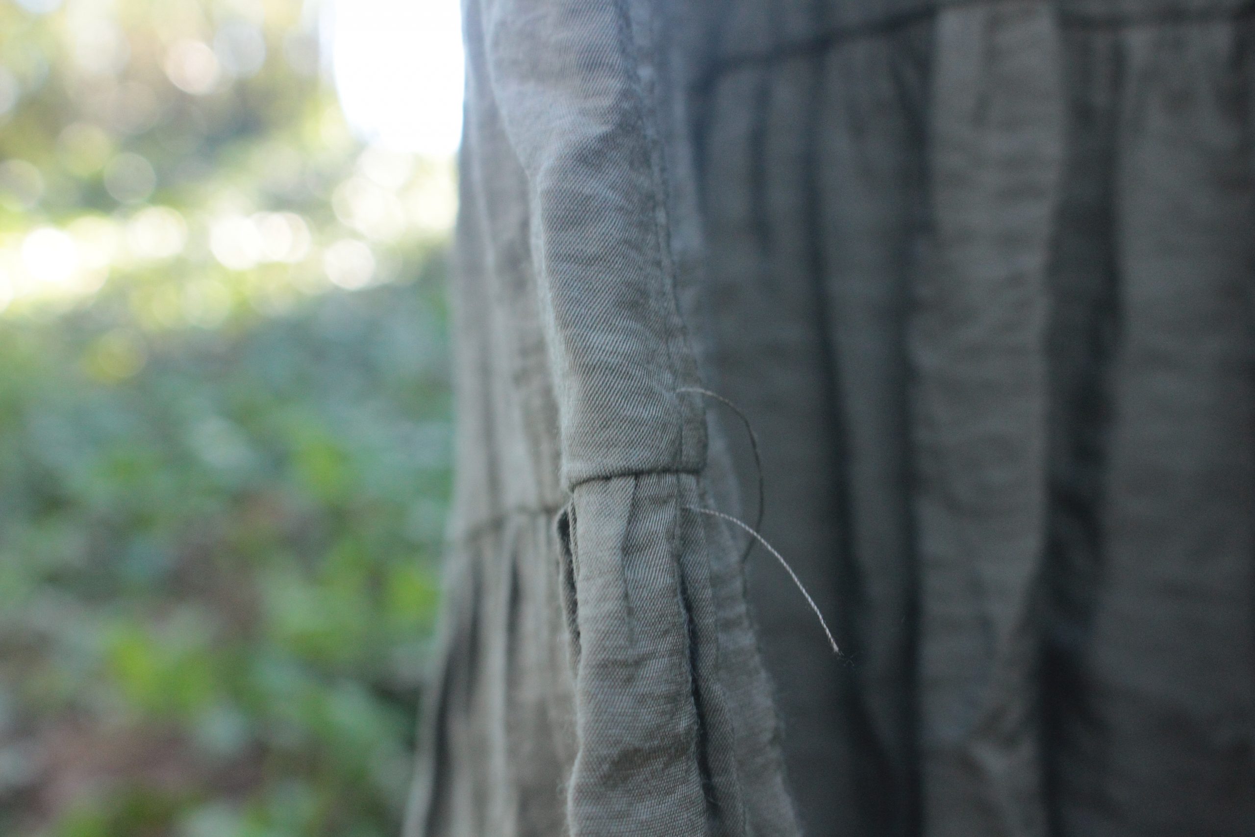 Robe kaki asymétrique fluide Lefties Taille S – Image 2