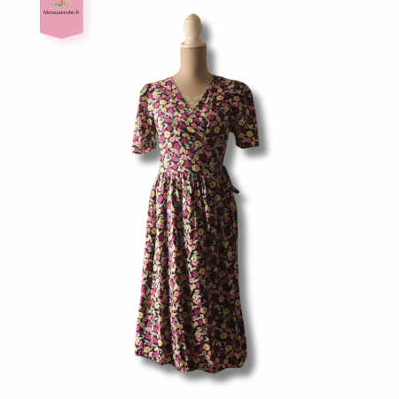 Robe portefeuille fleurie - Vila - Taille L