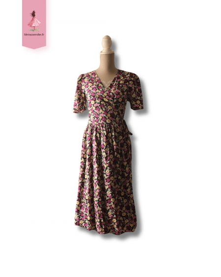 Robe portefeuille fleurie - Vila - Taille L