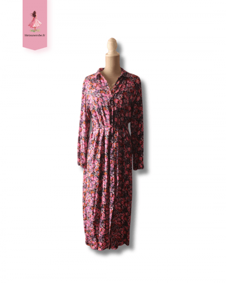 Robe chemise fleurie - Vila - Taille L