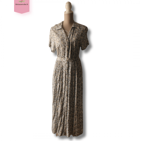 Robe chemise longue fleurie fluide - H&M - Taille M