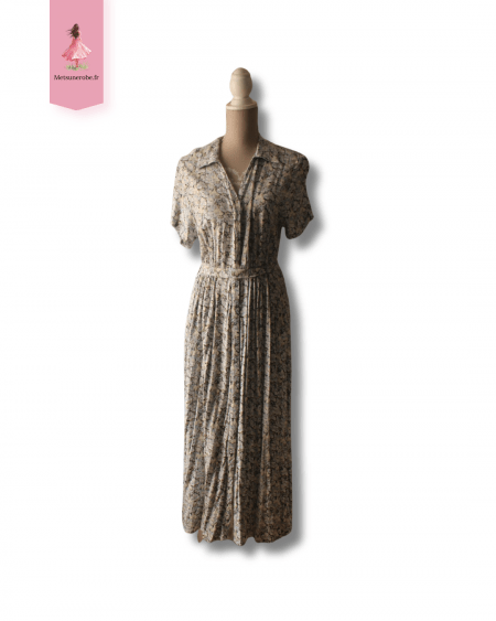 Robe chemise longue fleurie fluide - H&M - Taille M