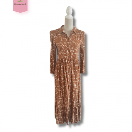 Robe chemise à pois blancs – MNG – Taille S