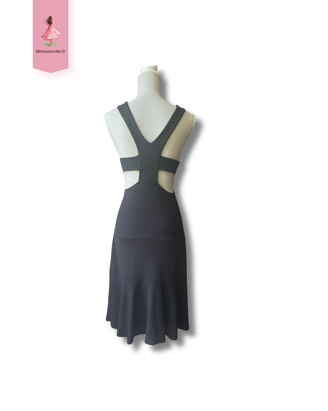 Robe Noir LA REDOUTE – Taille XL Dos ajouré – Image 3