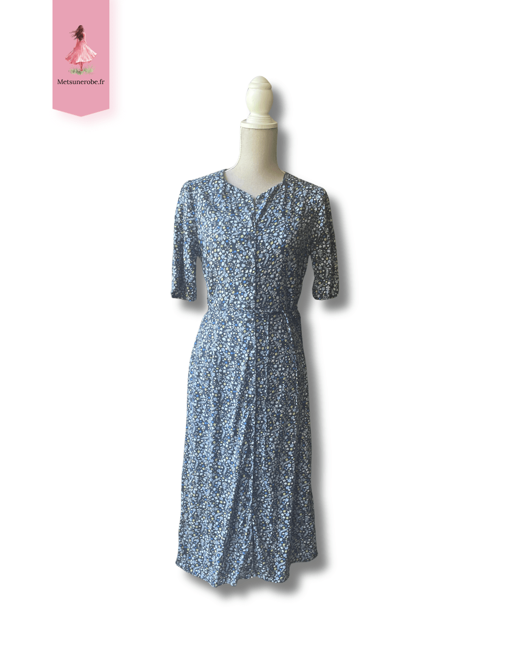 Robe chemise fleurie – Taille 40 Camaïeu