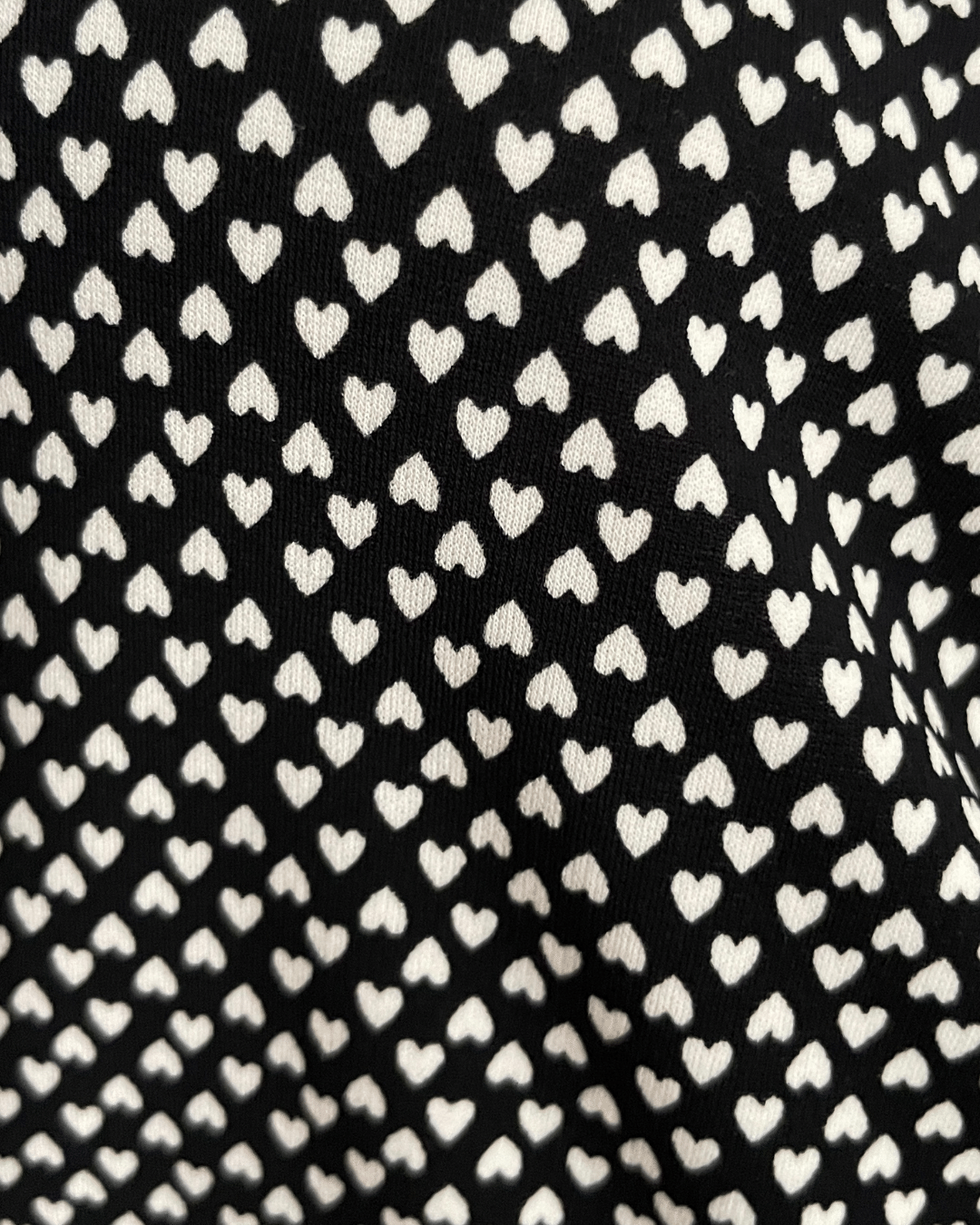 Robe midi noire à petits cœurs blancs – Gérard Darel Paris – Taille 38 – Image 5